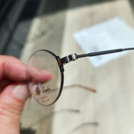 새제품)일본산 수제 안경(앤틱 실버 색상)+아넬형뿔테 이미지 7