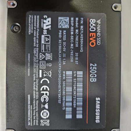 SSD250G 삼성  팝니다 이미지 1