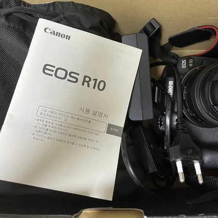 [급처] 캐논 eos r10 18-45kit 풀박스 판매 이미지 9