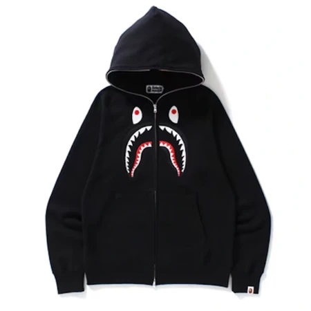 Bape front shark 샤크 후드집업