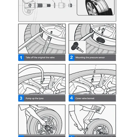 tpms 내장형 태양광 타이어공기압