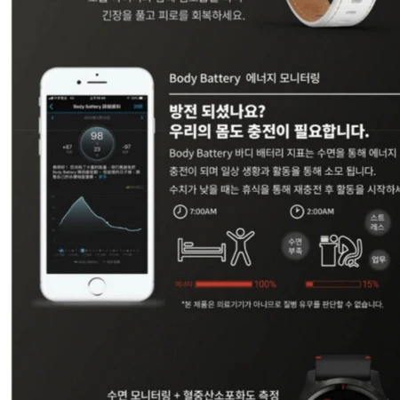 Garmin 스타워즈 레이 가민 스마트워치  포러너 55 기능