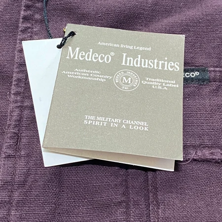 Medeco Industries 플라이트 가먼트 셔츠 자켓 짙은 와인색