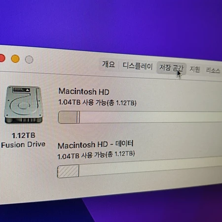 맥미니 2017 2014LATE  I5듀얼 2.8 8GB 1TB 퓨전