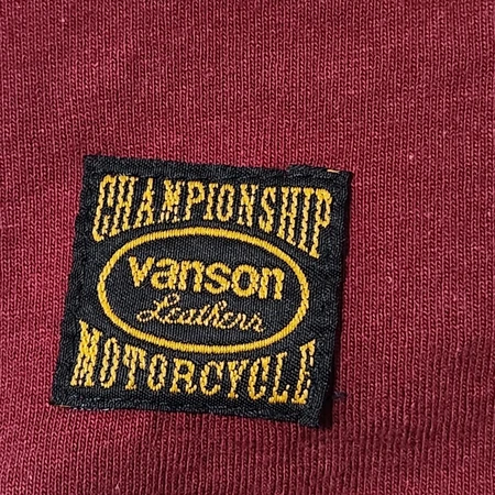 vanson 밴슨 롱슬리브 긴팔티셔츠 버건디[Large, made in usa]