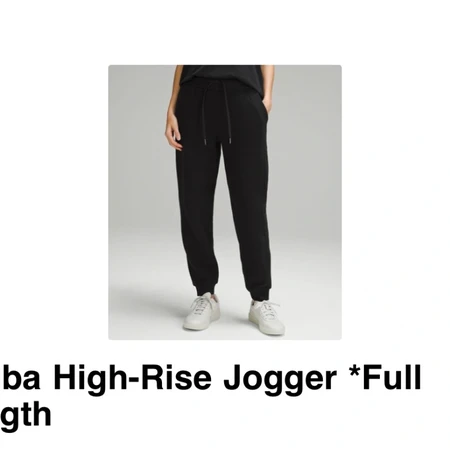 Lululemon Scuba high rise jogger black 6사이즈