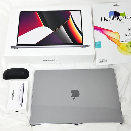 [풀박] m1 pro 16인치 1TB 애케플+애플마우스 맥북 프로 m1(Macbook pro M1) 16GB