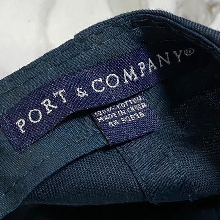 Port & Company 옐로 베어 볼캡 모자 네이비