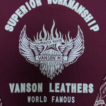 vanson 밴슨 롱슬리브 긴팔티셔츠 버건디[Large, made in usa]