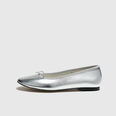 얼바닉30 플랫슈즈 실버 판매 Ecole Ballet Flat (Silver) 235사이즈