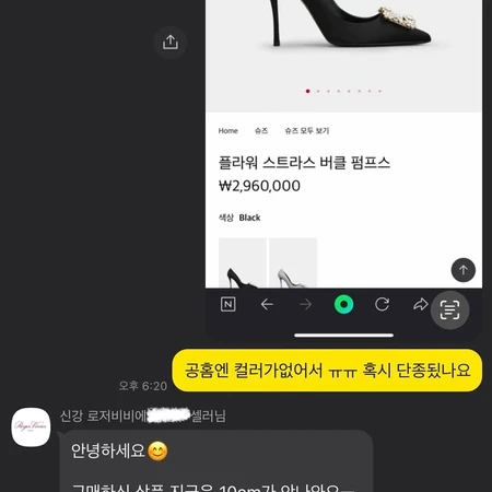 로저비비에 플라워스트라스 38 웨딩슈즈