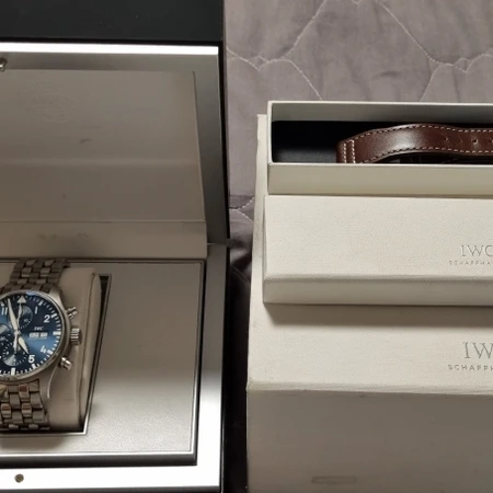 IWC 377717 파일럿 크로노그래프 어린왕자 청판 43mm