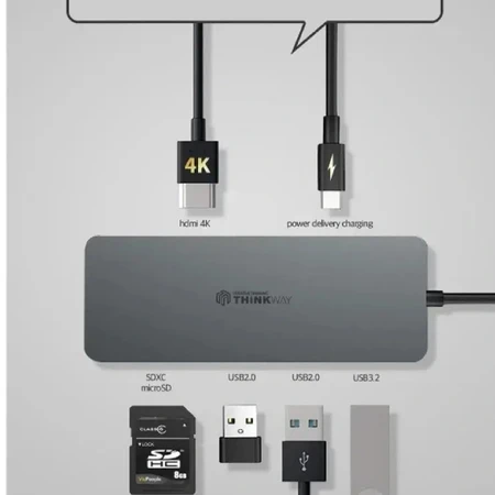 씽크웨이 CORE D34DEX 7포트 HDMI 멀티포트 허브 팝니다